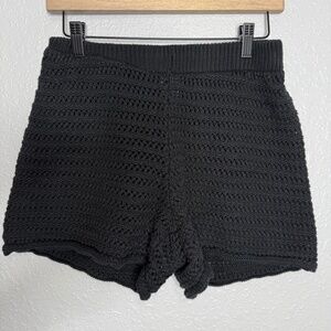 Wild Fable Black Shorts Crochet style